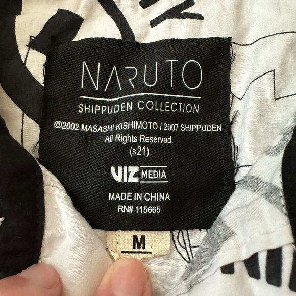 Naruto Men's Short Sleeve Button Down -M - Picture 2 of 7